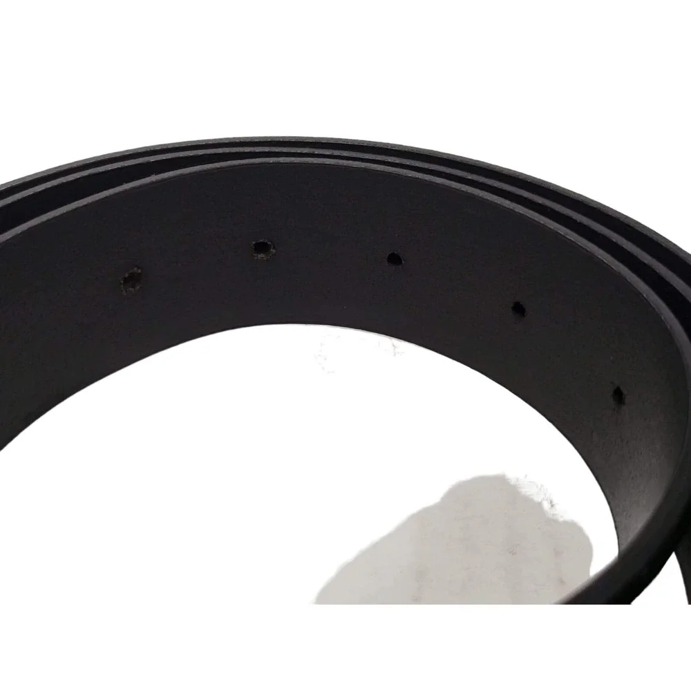 Roberto‎ Cavalli Class CCG 188 Men's Black Leather Chrome Buckle Belt Size 100